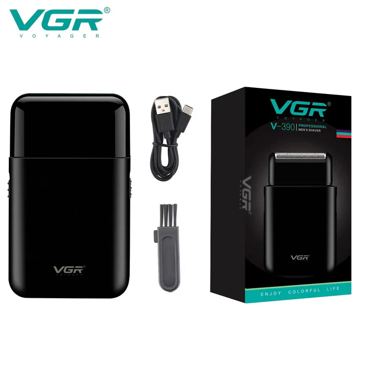 VGR V-390 electric shaver for men with USB charging and pop-up trimmer