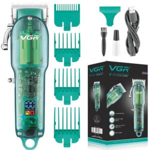 Man using VGR V-660 professional hair clipper for haircut