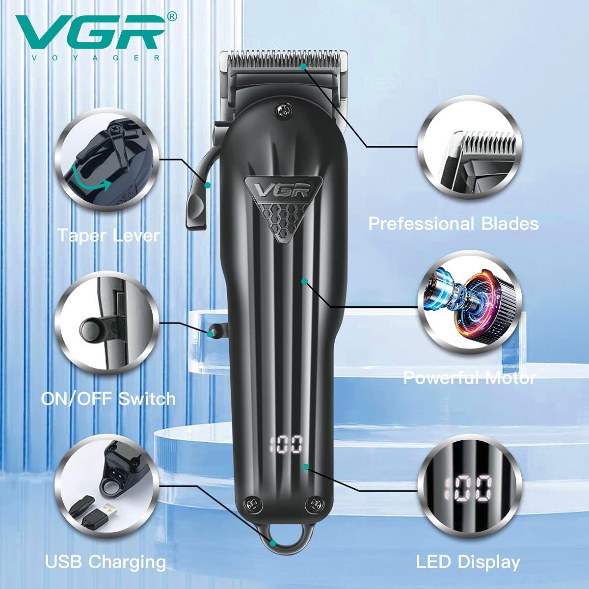 VGR V-282 Professional Hair Clipper β 2000mAh Digital Display - Image 2