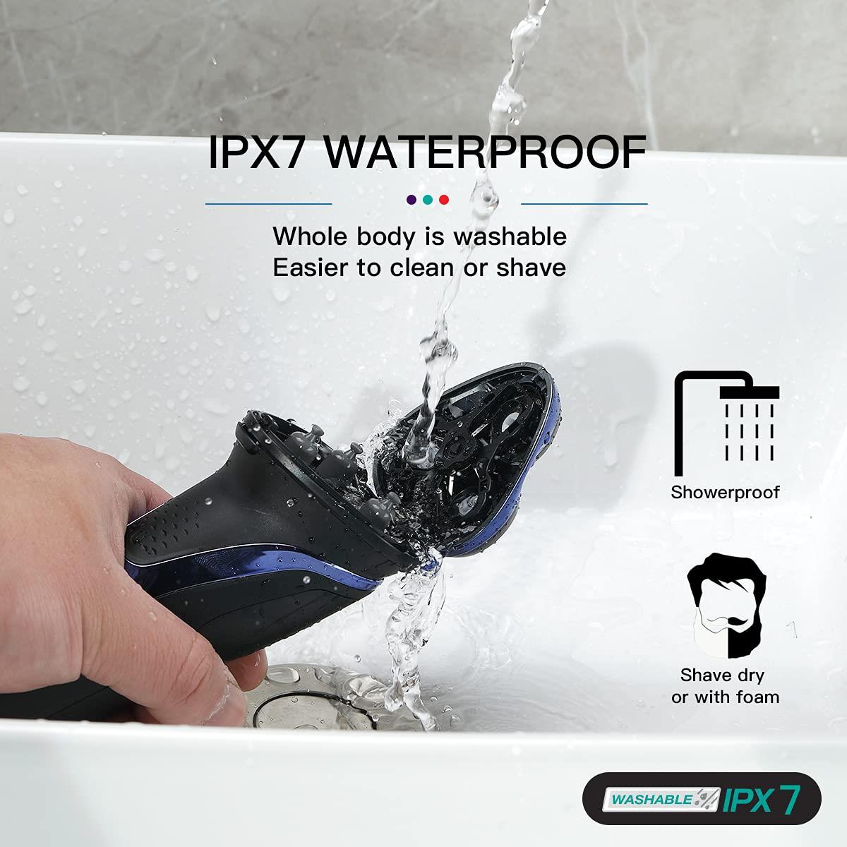 VGR V-306 electric shaver washable under running water