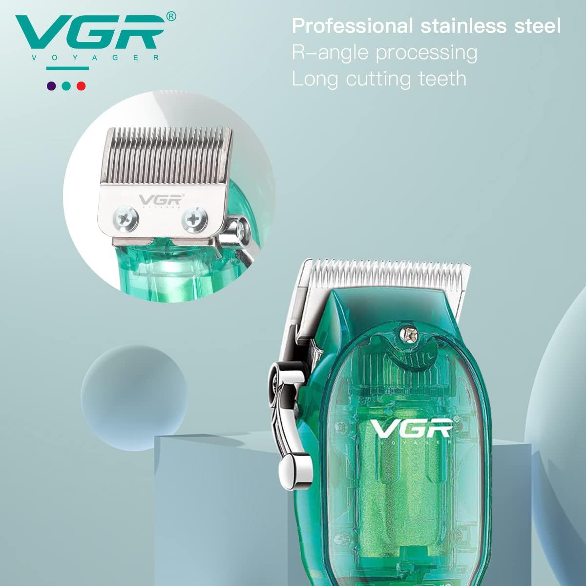 VGR V-660 hair clipper 200 minutes runtime LED display