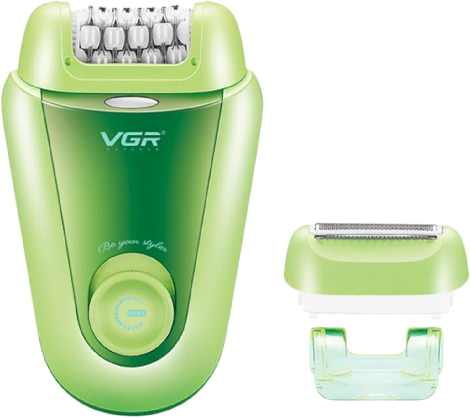 Close-up of VGR V-758 hair clipper stainless steel cutting blade