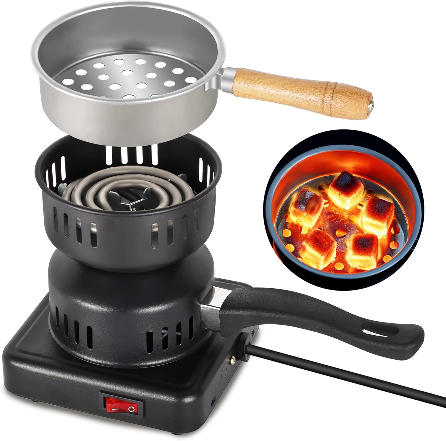 500W Electric Shish Coal Burner Stove