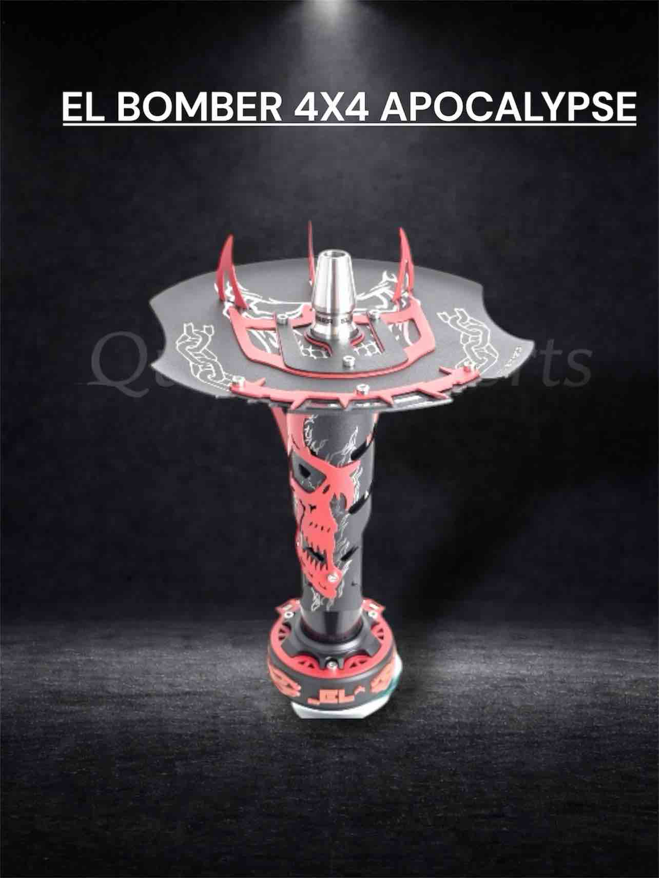 El Bomber 4x4 Apocalypse Shecha top metal plate and upper design detail