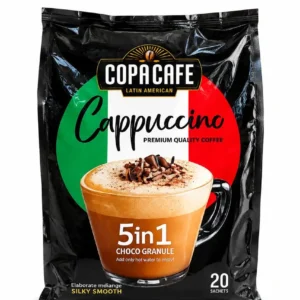 COPA Café 5 in 1 Cappuccino Coffee 20 Sachets front view original imported coffee