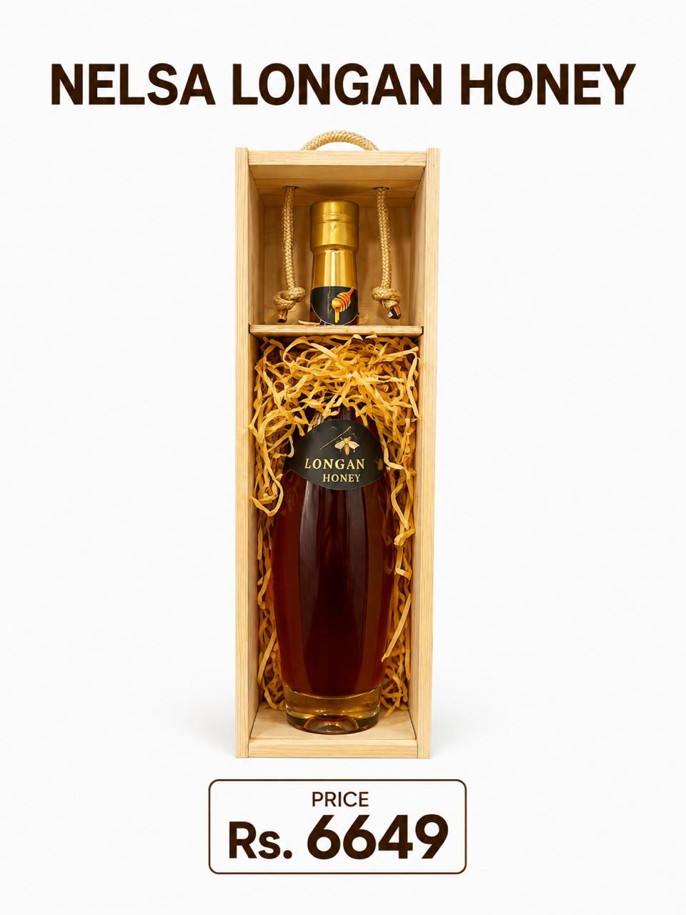 Nelsa Longan Honey 800g wooden box packaging