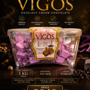 Vigos Bonjem Hazelnut Chocolate 1kg PVC Box